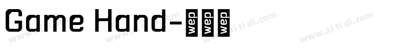 Game Hand字体转换